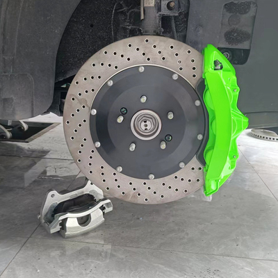 Monoblock Kia K5 ব্রেক ক্যালিপার 6 পিস্টন ক্যালিপারস সবুজ রঙ