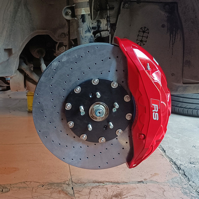Honda UR-V-এর জন্য গাড়ির পরিবর্তন 10 পিস্টন ব্রেক ক্যালিপার কার্বন সিরামিক ডিস্ক