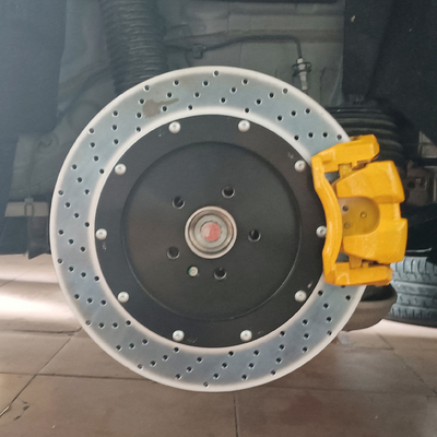 BMW 320 পেইন্টেড ব্রেক ক্যালিপার রিয়ার সাইড আপগ্রেড বিগ রটার সাইজ 355MM