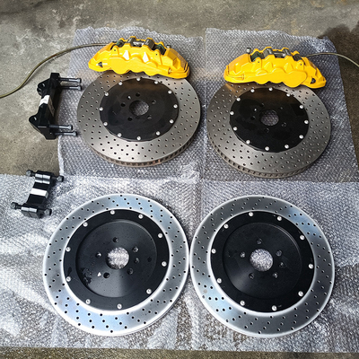 হলুদ রঙের BMW 740Li কার ব্রেক ক্যালিপার 380MM বড় রোটর