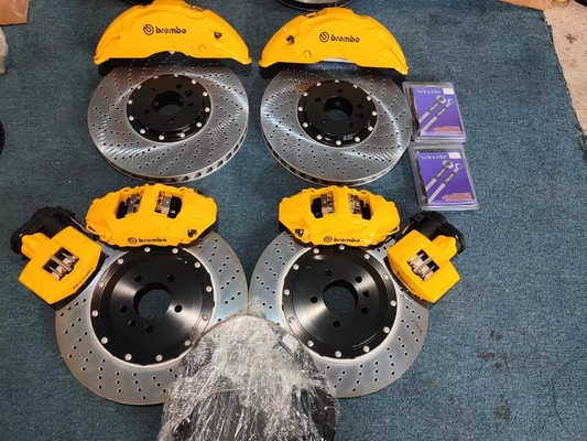 হলুদ 420x36mm কার ব্রেক কিট 10pot কার ব্রেক ক্যালিপার Audi Rsq3 / Akebono এর জন্য ফিট