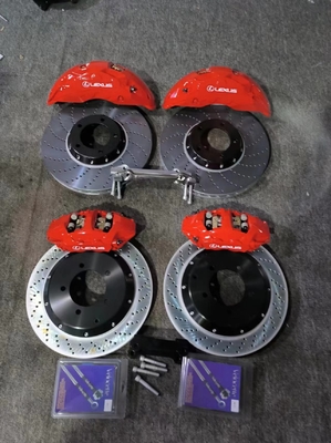 টয়োটা Lx570 Brembo GT4 এর জন্য লাল রঙের 420MM ডিস্ক ব্রেক ক্যালিপার কিটস ফিট